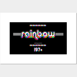 Rainbow 1970 ColorGroove Retro-Rainbow-Tube nostalgia (wf) Posters and Art